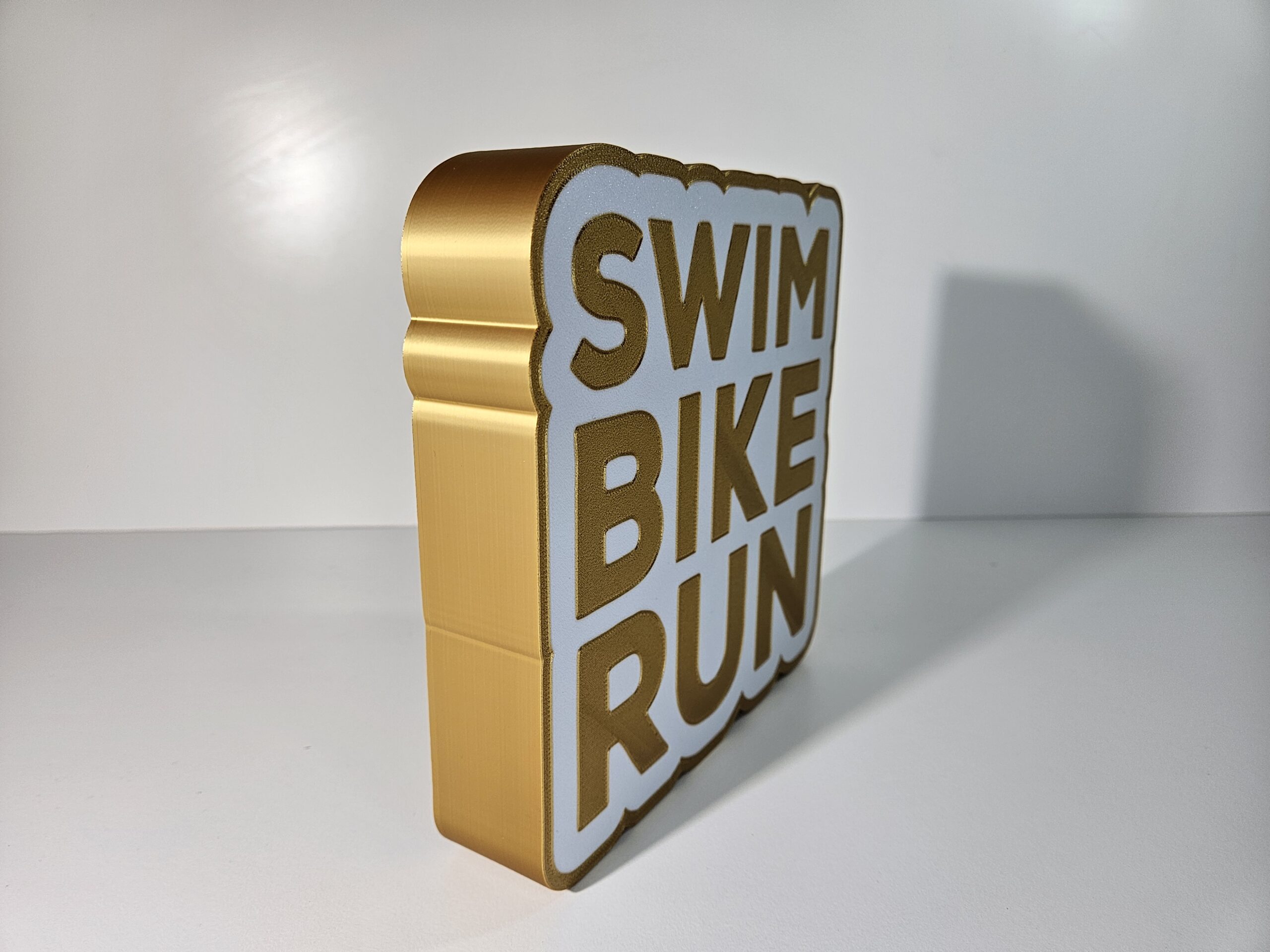 Swim Bike Run Lightbox – sportliche Triathlon Deko mit optionaler Beleuchtung – Bild 5
