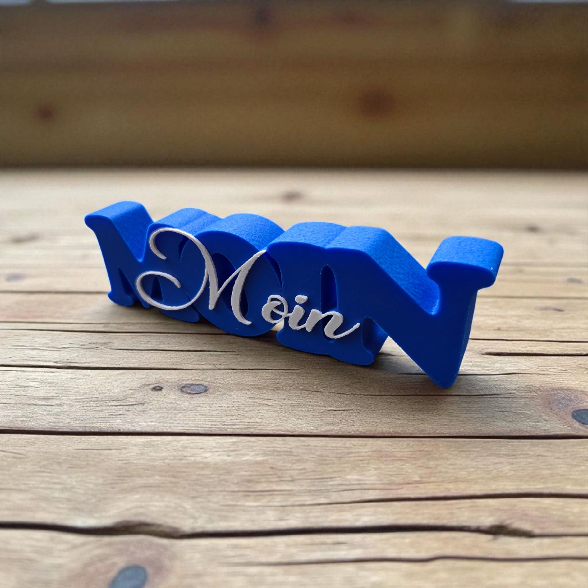 Moin Moin Schriftzug – norddeutsche Begrüßung als Deko Lettering mit Küstenflair – Bild 2
