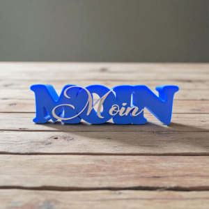 Moin Moin Schriftzug – norddeutsche Begrüßung als Deko Lettering mit Küstenflair