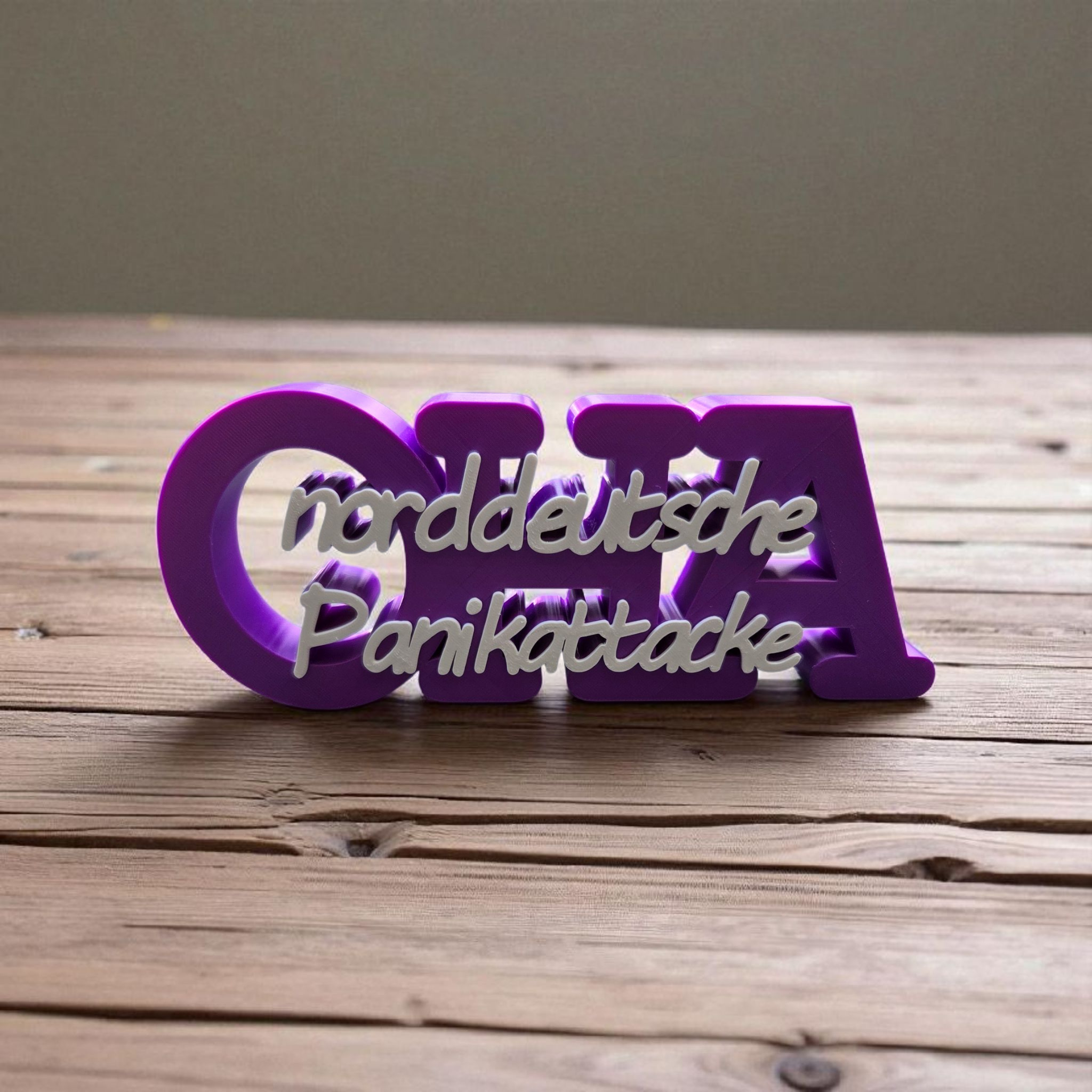 Oha – norddeutsche Panikattacke | Humorvoller Schriftzug mit norddeutschem Charme