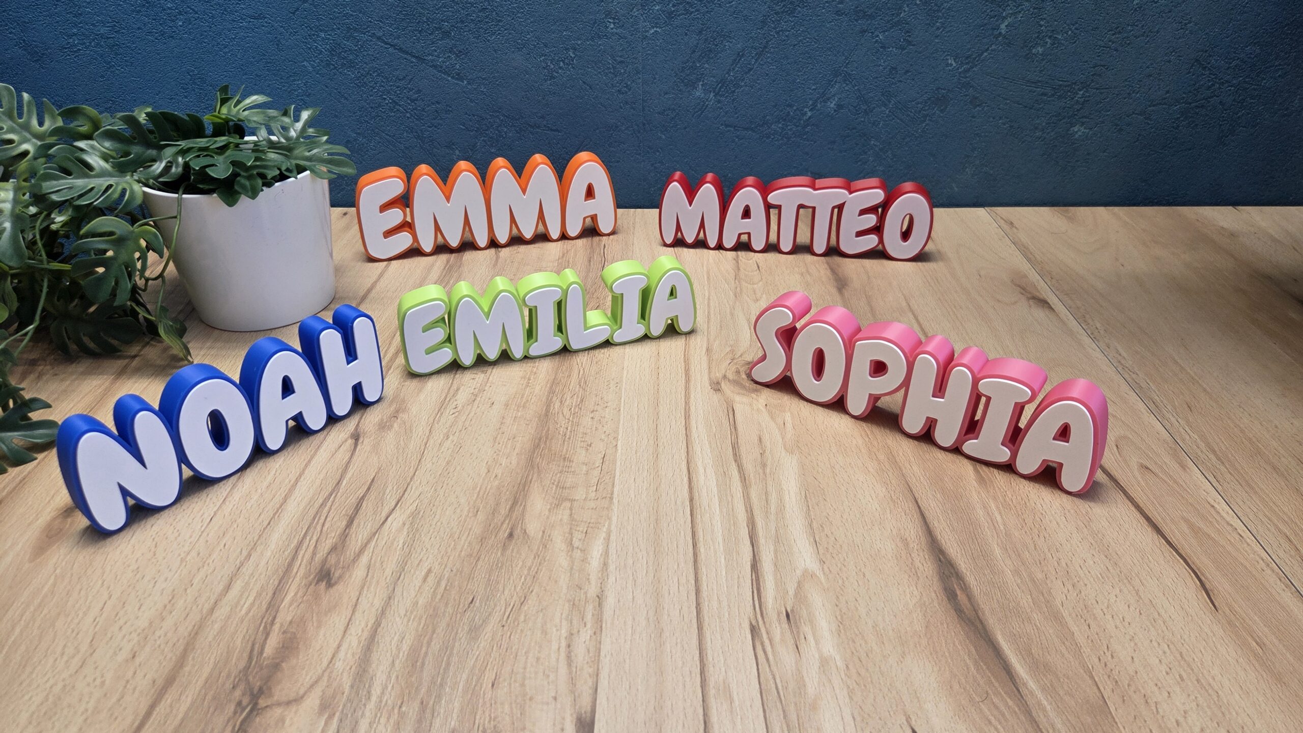 Personalisierte Kindername Deko – Namensschild fürs Kinderzimmer als Lettering