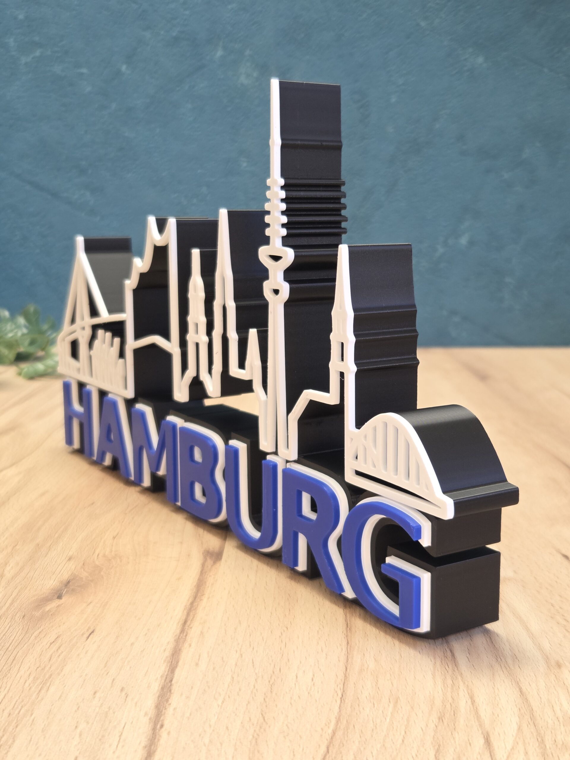 Hamburg Skyline Deko – Hansestadt Hamburg Silhouette mit norddeutschem Flair – Bild 12