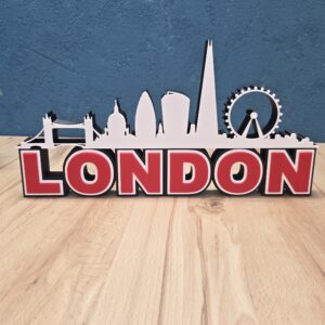 London Skyline Deko – stilvolle Stadt Silhouette der britischen Hauptstadt