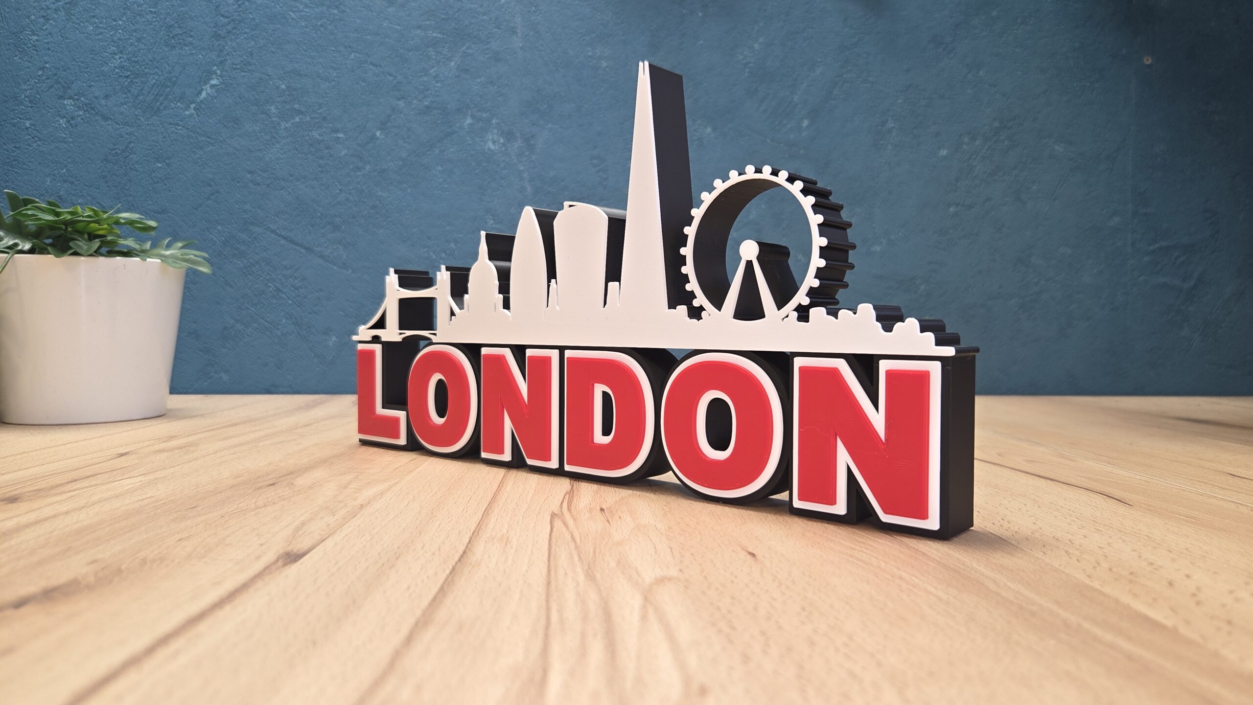 London Skyline Deko – stilvolle Stadt Silhouette der britischen Hauptstadt – Bild 2