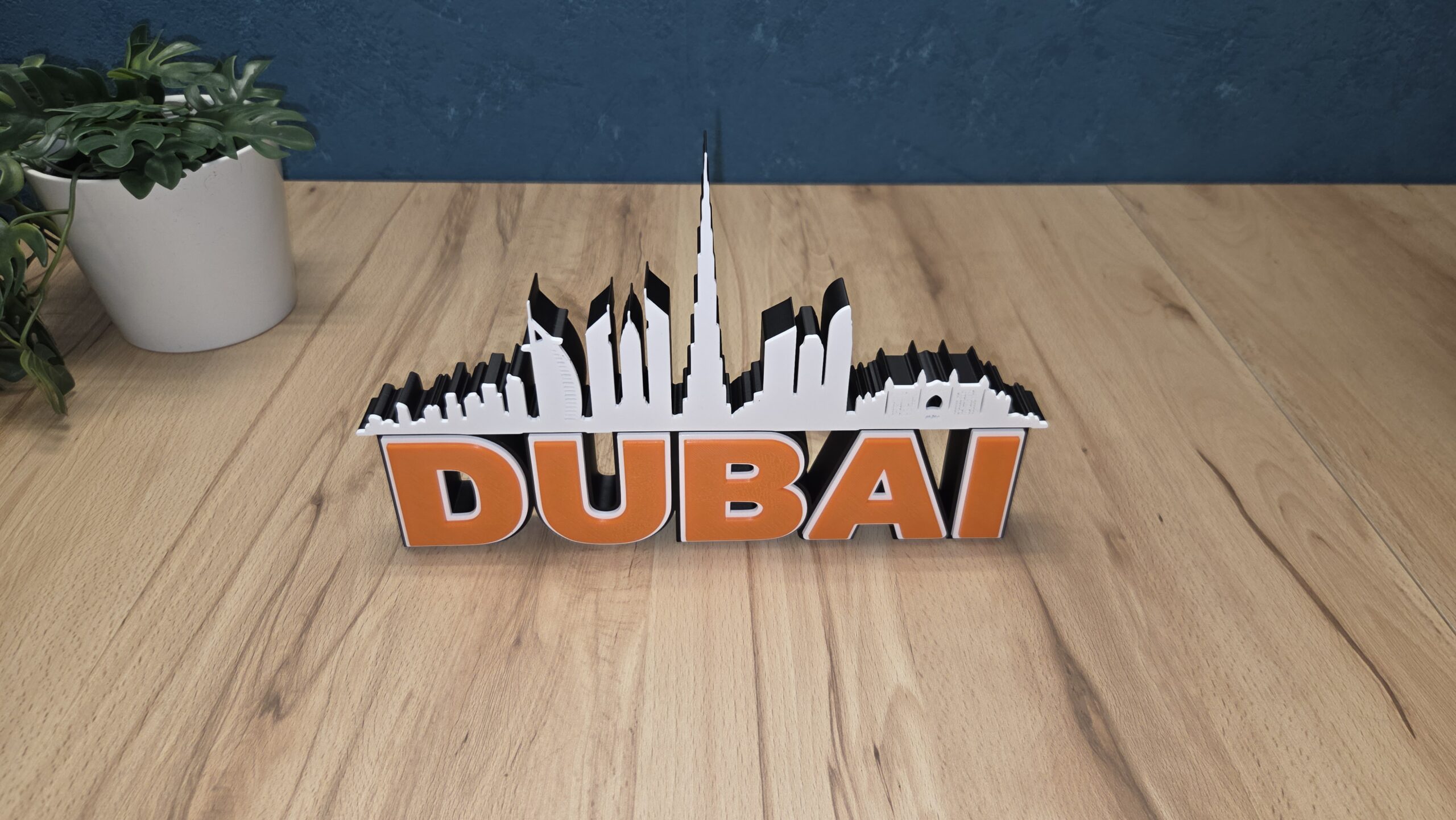 Dubai Skyline Deko – moderne Stadt Silhouette mit ikonischer Architektur – Bild 5