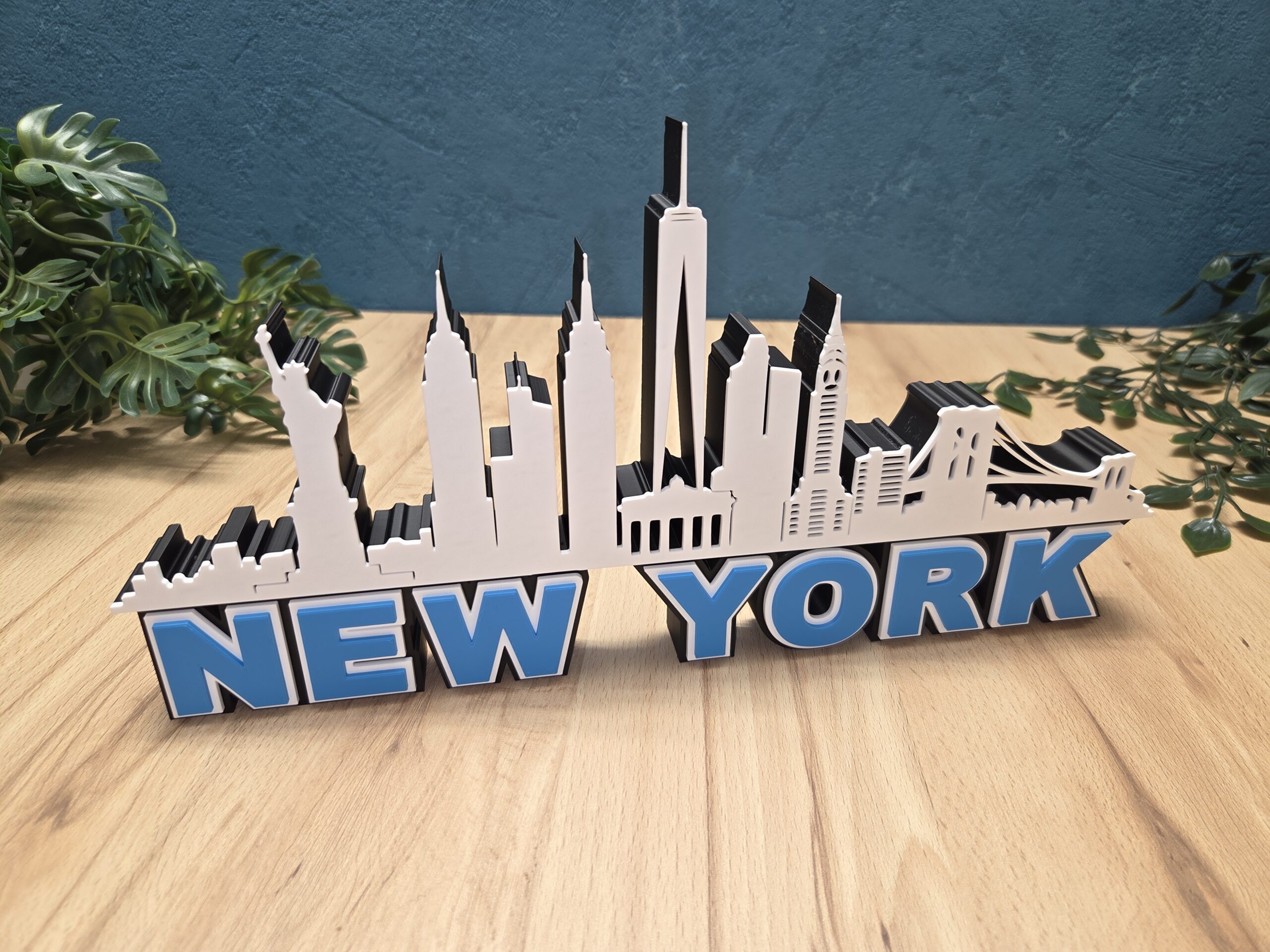 New York Skyline Deko – ikonische Stadt Silhouette als modernes Wohnaccessoire – Bild 3