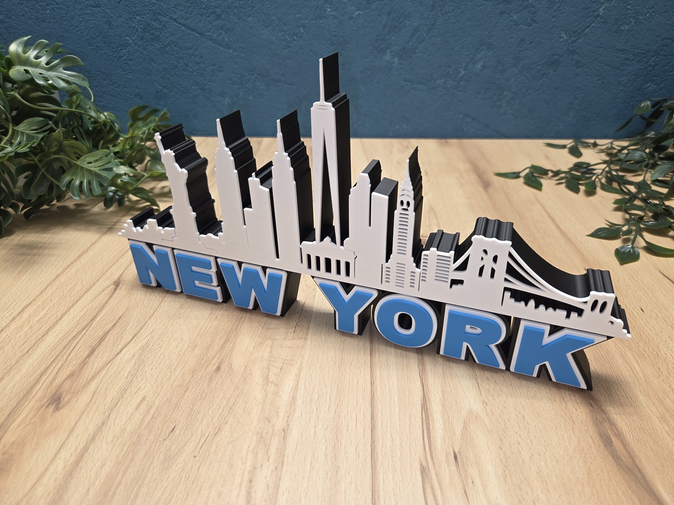 New York Skyline Deko – ikonische Stadt Silhouette als modernes Wohnaccessoire – Bild 2
