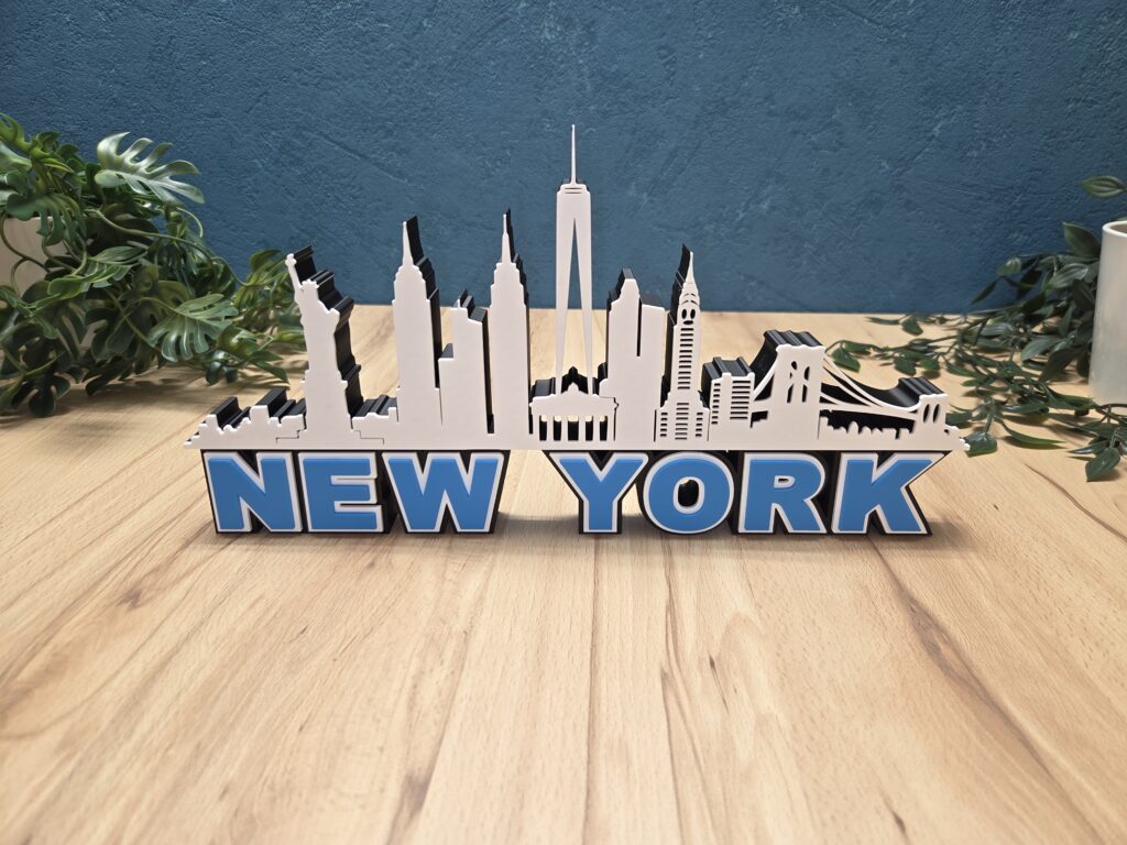 New York Skyline Deko – ikonische Stadt Silhouette als modernes Wohnaccessoire