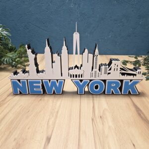 New York Skyline Deko – ikonische Stadt Silhouette als modernes Wohnaccessoire