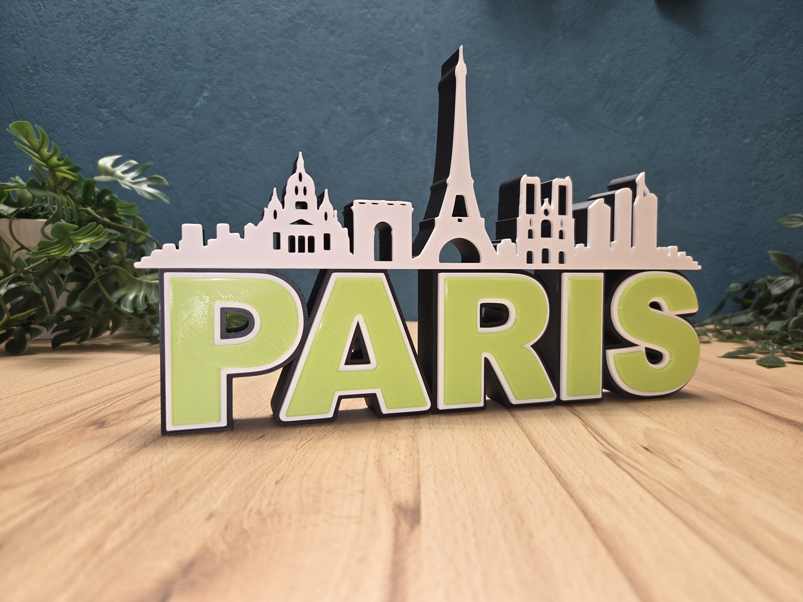 Paris Skyline Deko – moderne Stadt Silhouette als Wohnaccessoire – Bild 6