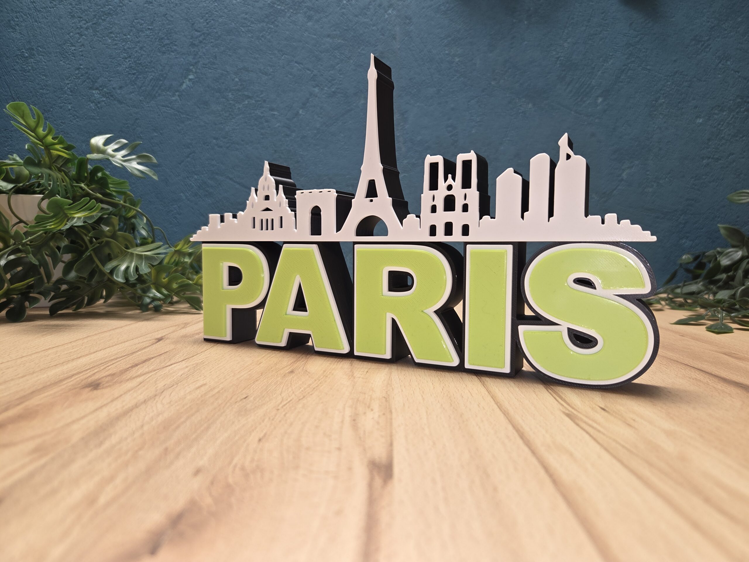 Paris Skyline Deko – moderne Stadt Silhouette als Wohnaccessoire – Bild 5