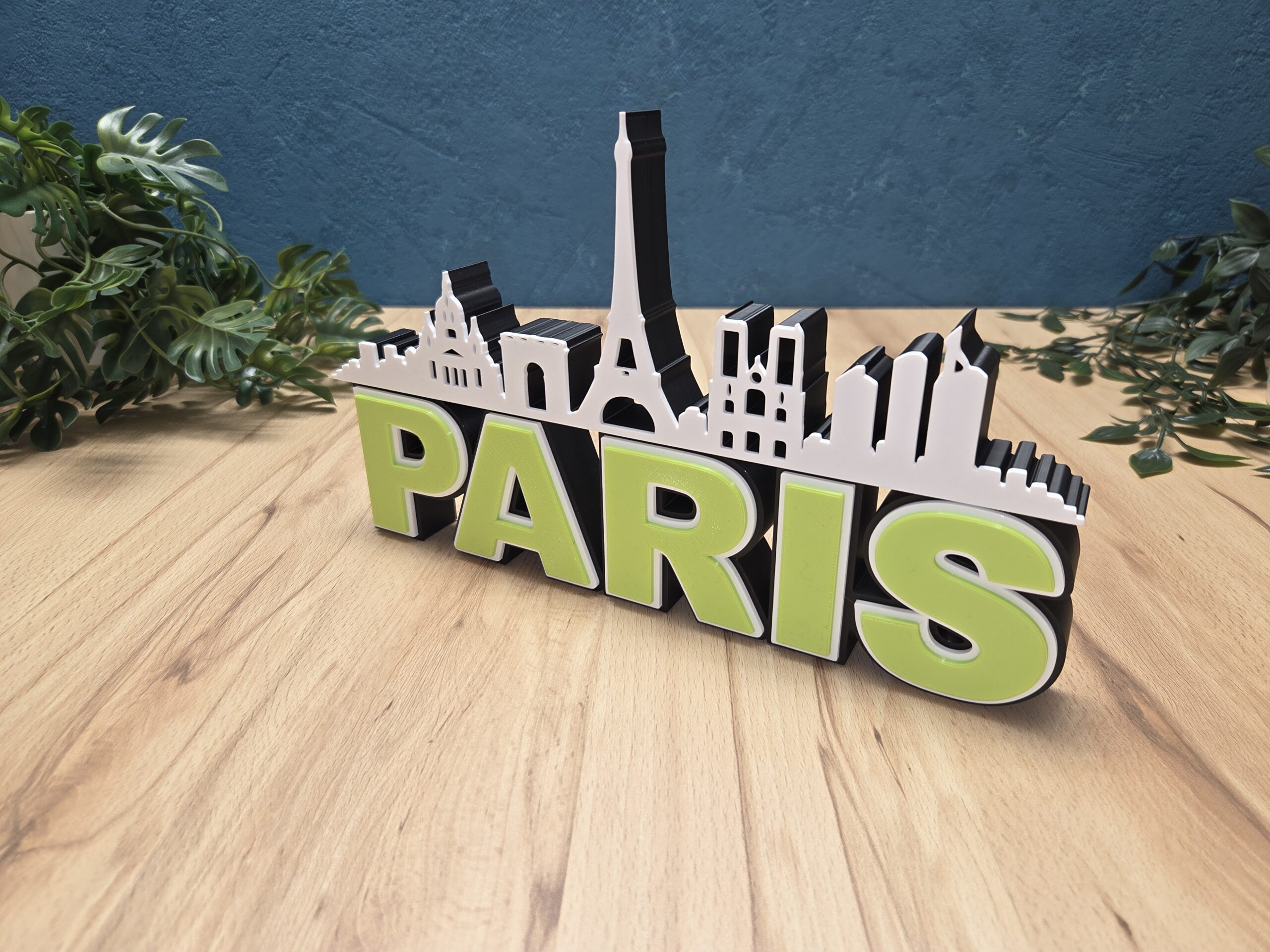 Paris Skyline Deko – moderne Stadt Silhouette als Wohnaccessoire – Bild 3