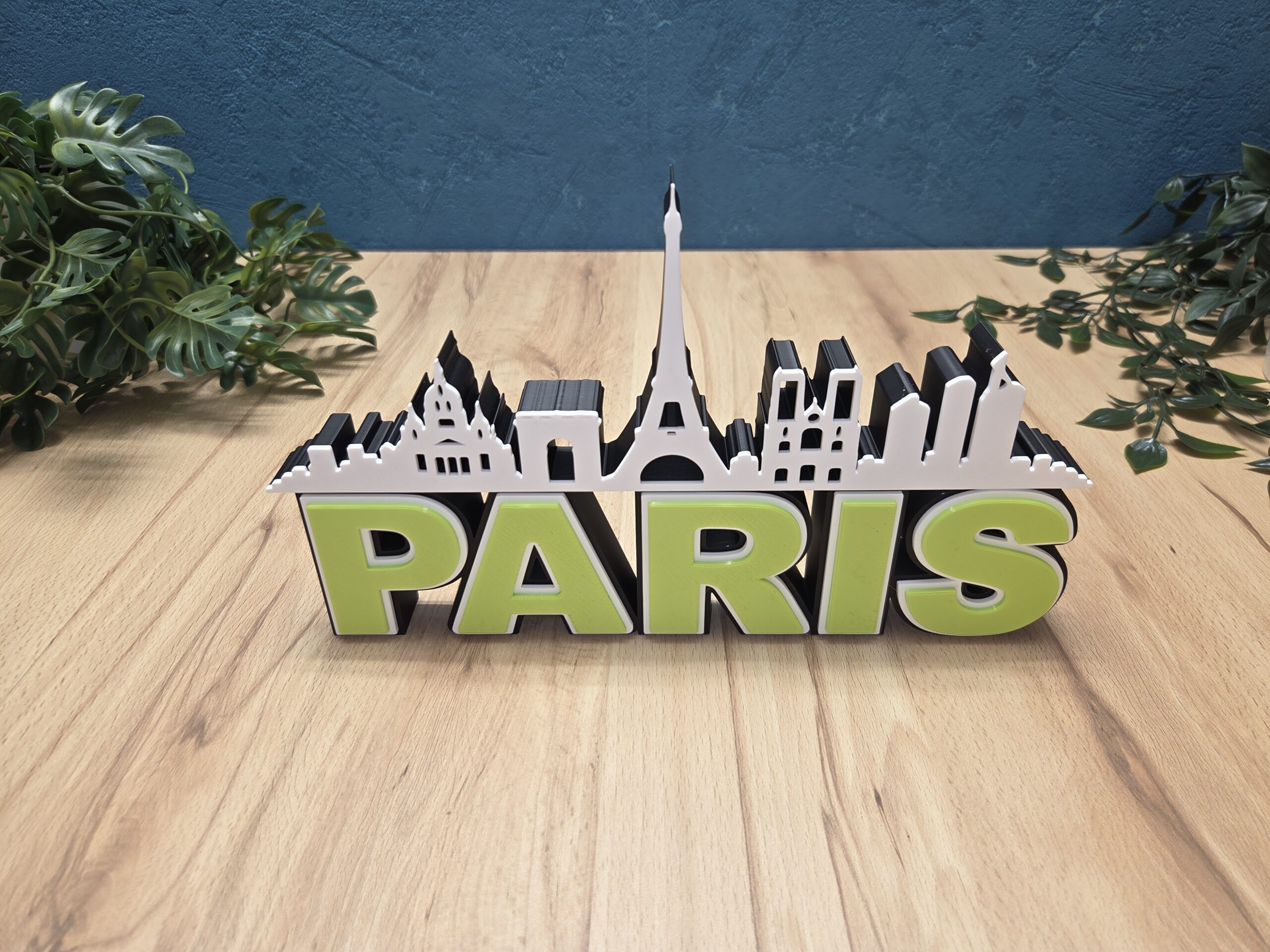 Paris Skyline Deko – moderne Stadt Silhouette als Wohnaccessoire – Bild 2