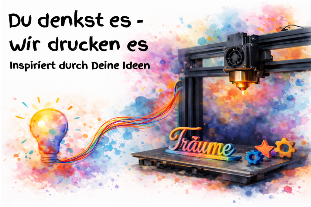 Du denkst es - wir drucken es Inspiriert durch Deine Ideen